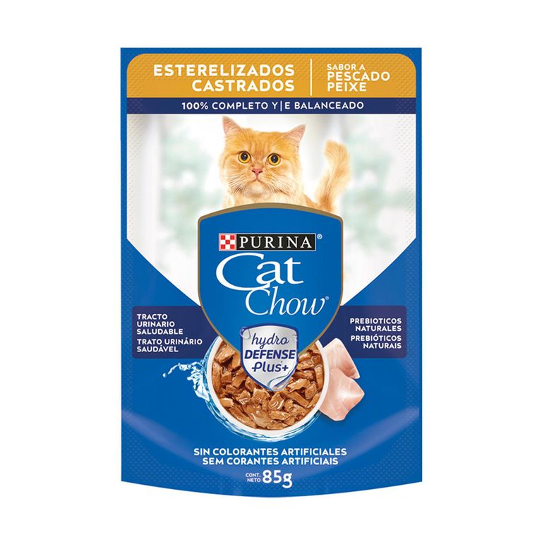 Cat Chow Alimento Húmedo para Gato Adulto Sabor Pescado 85 gr
