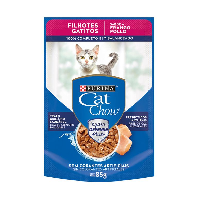 Cat Chow Alimento Húmedo para Gato Cachorro Sabor Pollo 85 gr