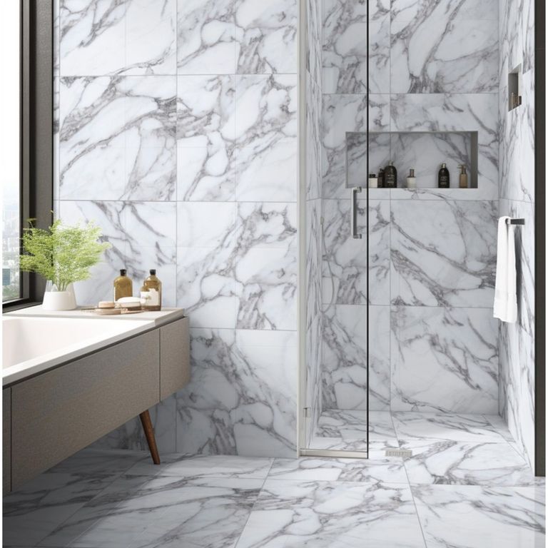 Ceramica Blanco Marmolizado Bianco Apuano 60x60cm 1.44m2