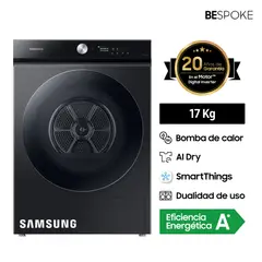 SAMSUNG - Secadora Bespoke 17kg Negro