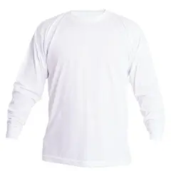 S/M - Polo de Hombre Manga Larga Blanco M