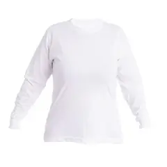 undefined - Polo de Dama Manga Larga Blanco S