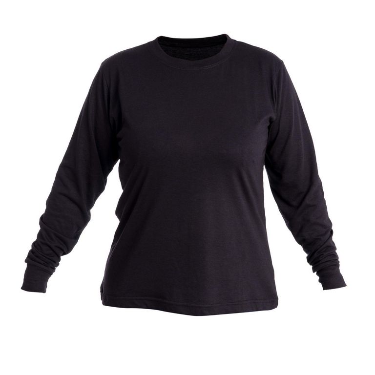 Polo de Dama Manga Larga Negro