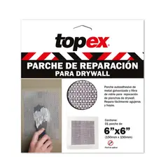 TOPEX - Parche de Reparación Drywall 6x6