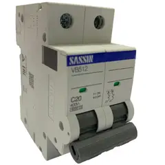 SASSIN - Interruptor Termomagnético 2x20 A