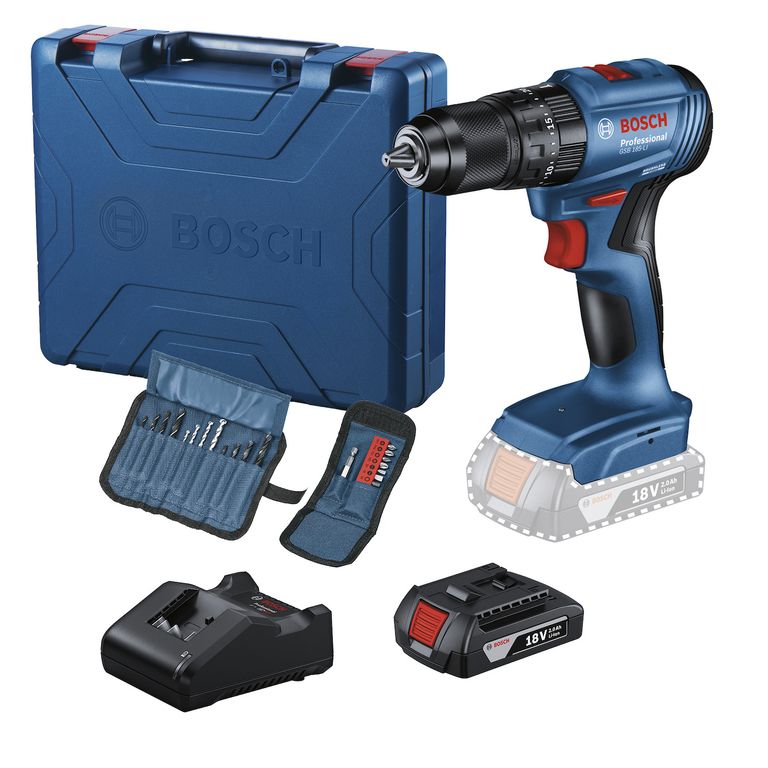 Taladro Percutor Bosch GSB 185-LI 18V + 1 Batería 18V GBA 2.