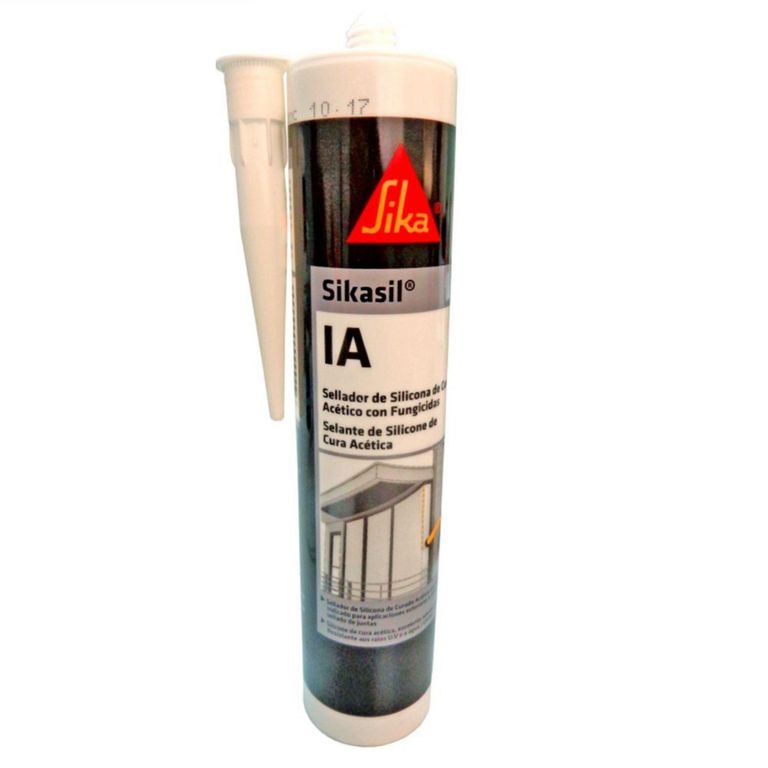 Sika Sikasil IA Blanco | Sellante de silicona multiuso para vidrios y ventanas 280 ml