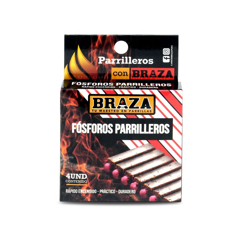 Fósforo Parrillero 4und