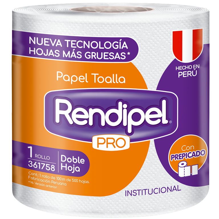 Papel Toalla Rendipel 1 Rollo 100 M