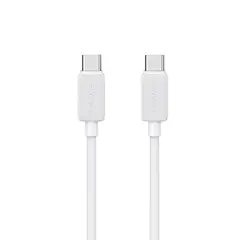 USAMS - Cable Carga + Data Type-C a Type-C PD 60W 1m Blanco