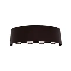 ILUMA - Aplique de Pared Exterior Dual Ovalado 8W Luz Cálida