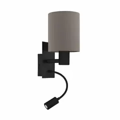 EGLO - Lámpara Aplique Pasteri 1 Luz Café