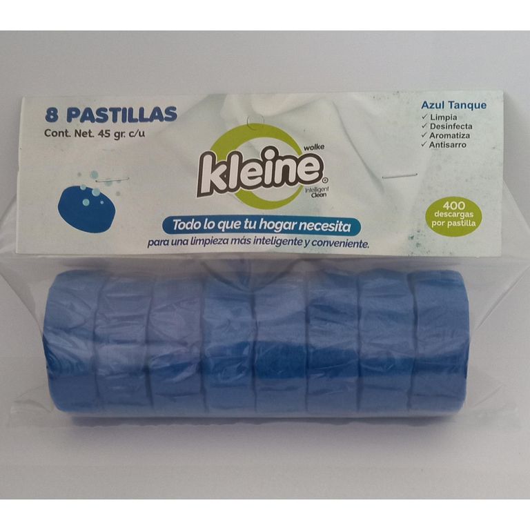 Pastilla para Inodoro Azul X8 unid