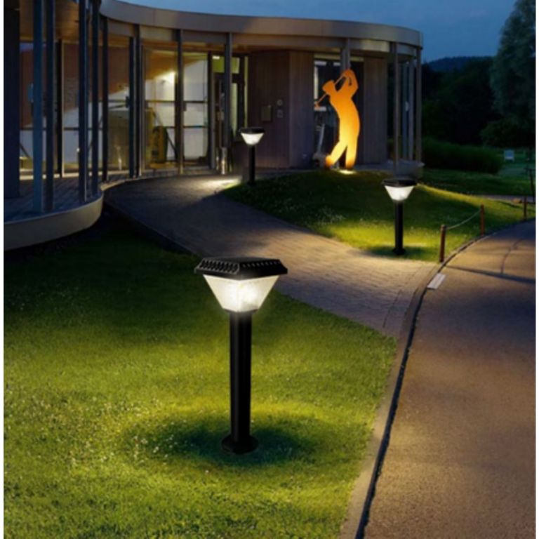 Bolardo Solar Luz Cálida