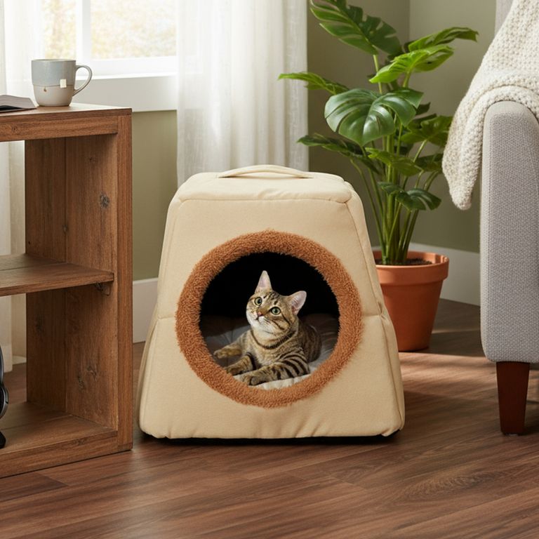 Cama para Gatos Tipo Cueva 44x43x47cm