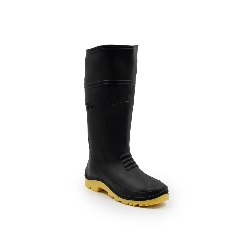 Bota de Seguridad de PVC Unisex Xtreme Negra/amarillo 36cm