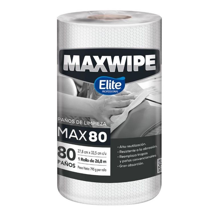 Paños de Limpieza MAX80 80 Paños MAXWIPE