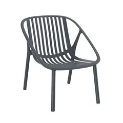 ZIYAZ - Sillón de Comedor Bini Gris Oscuro