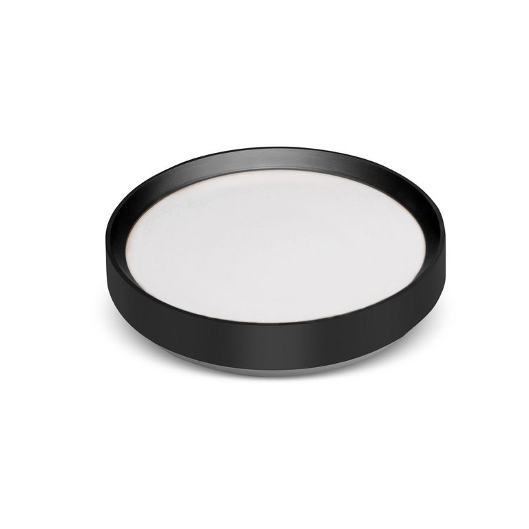 Plafón 3 Luces 48W Borde Negro