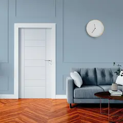 PAMA - Puerta de Interior HDF Blanca Rt. Decor Ec3Bas 40x600x2070mm
