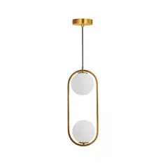 LIGHTECH - Lámpara Colgante Clip E27 x2 Gold