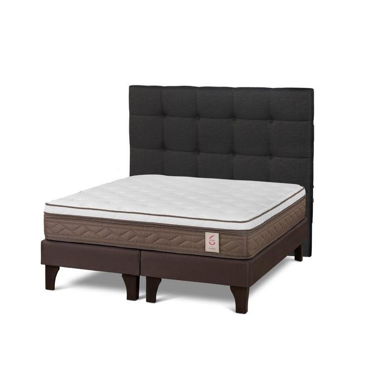 Cama Europea New Style 6 Queen Issey Grafito