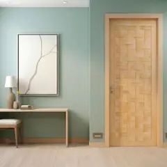 PAMA - Puerta de Madera Principal Pino Nat Bisel New York