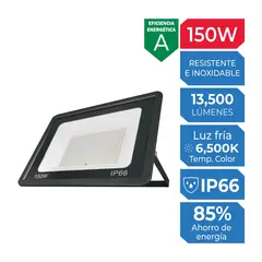 ILUMA - Reflector Slim Negro 150W