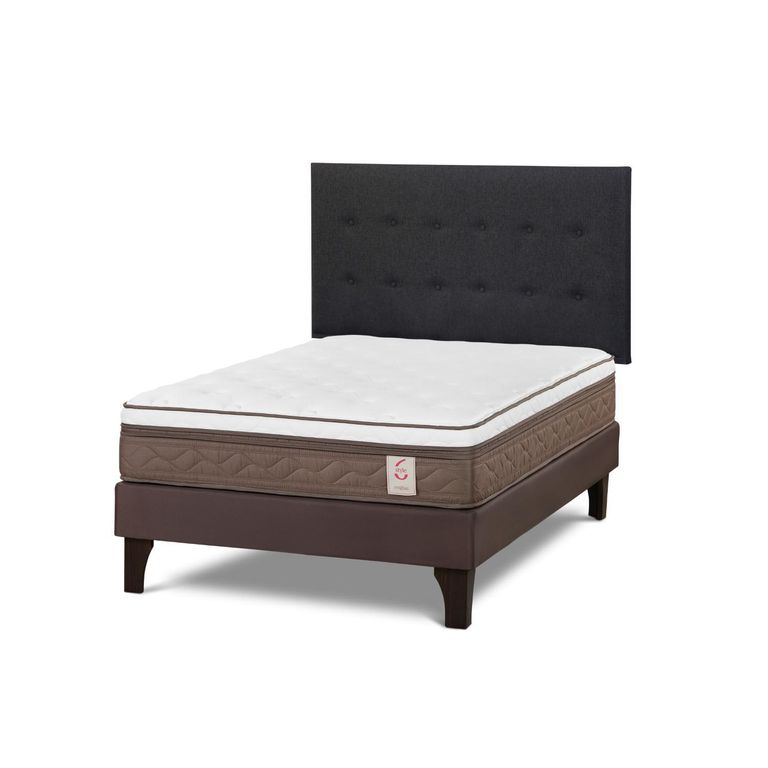 Cama Europea New Style 6 2 Plazas West Grafito