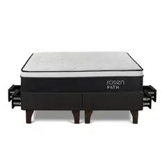 ROSEN - Cama Cajon Path Grafito King