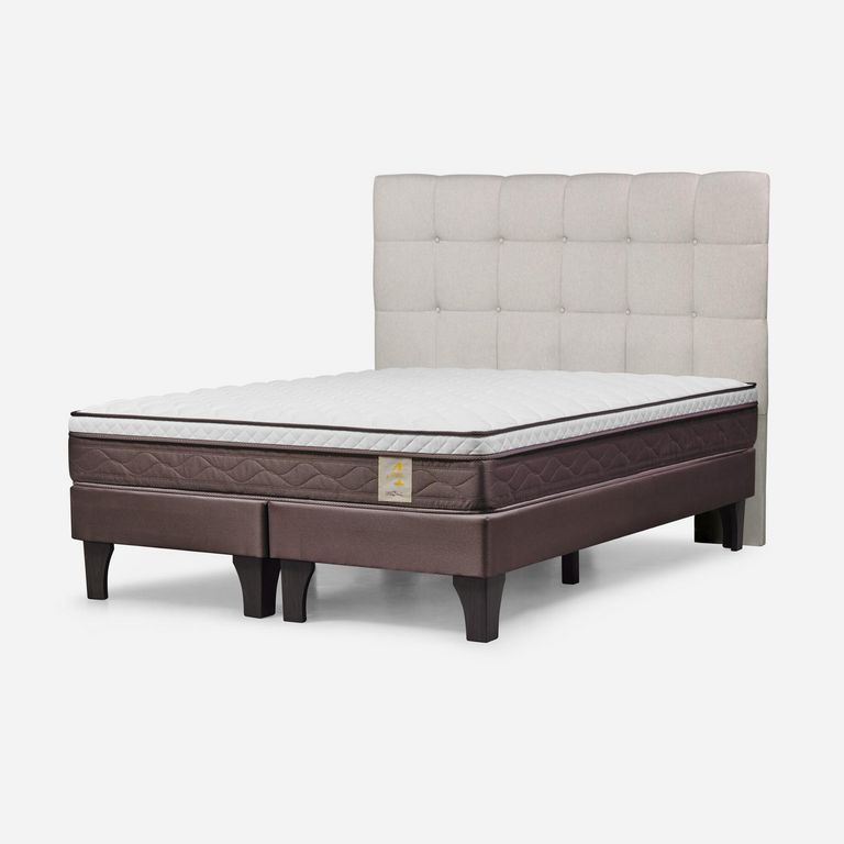Cama Europea New Style 4 Plus King Issey Niebla