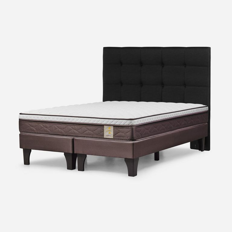 Cama Europea New Style 4 Plus King Issey Grafito