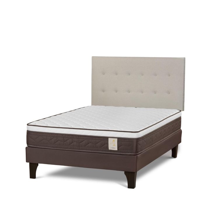 Cama Europea New Style 4 Plus 2 Plazas + Cabecera West