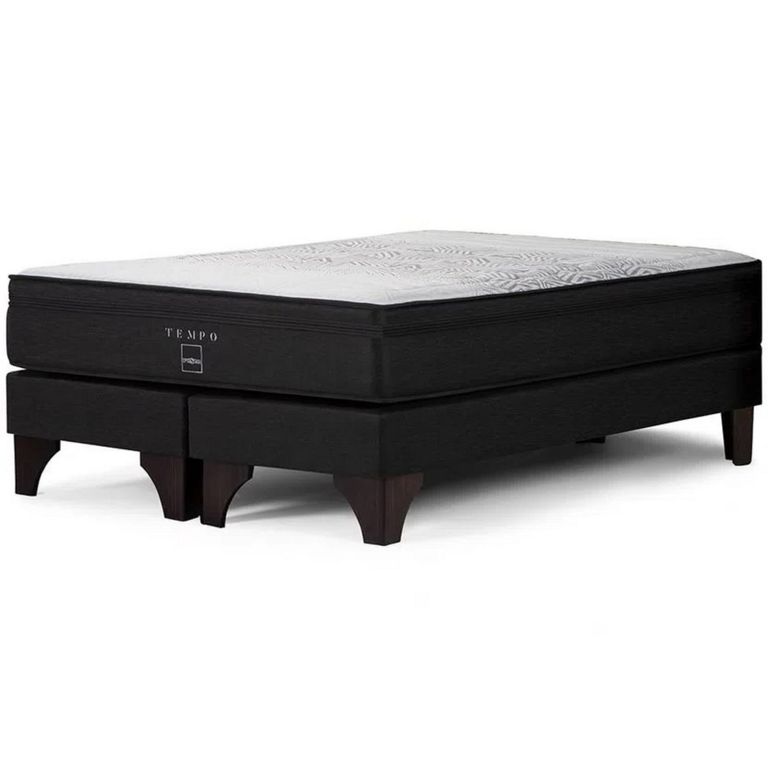 Cama Europea Tempo King + 2 Almohadas Memory Max