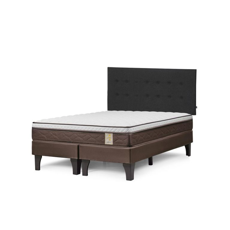 Cama Europea New Style 4 Plus King + Cabecera West