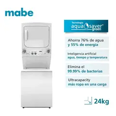 Mabe - Lavaseca 24/24 Kg Blanco MCLP2440ESBB0