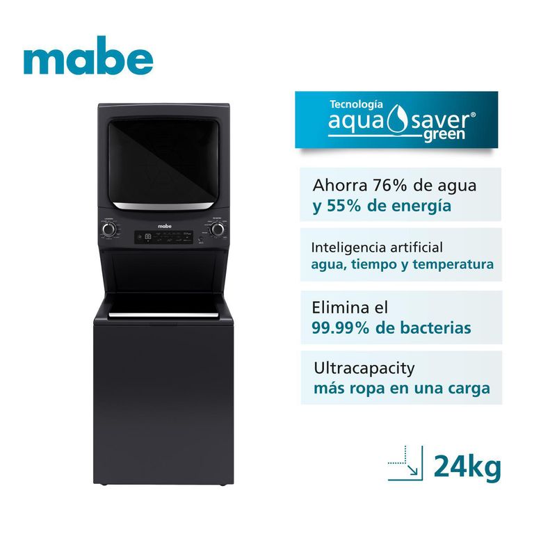Centro de Lavado Mabe 24/24 Kg Mclp2440PPDG0