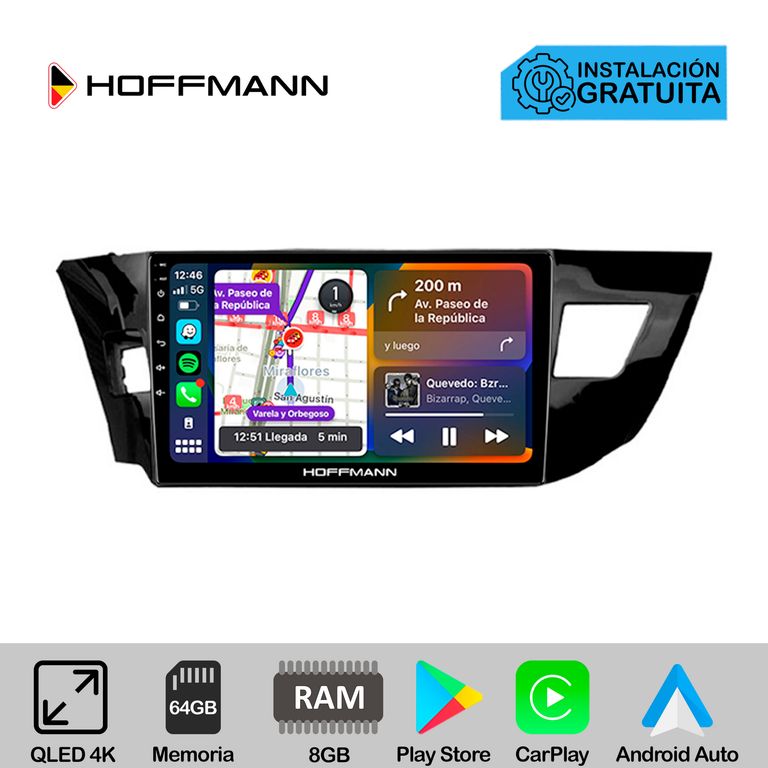 Autoradio Hoffmann CarPlay & Android Toyota Corolla 2013 - 2016