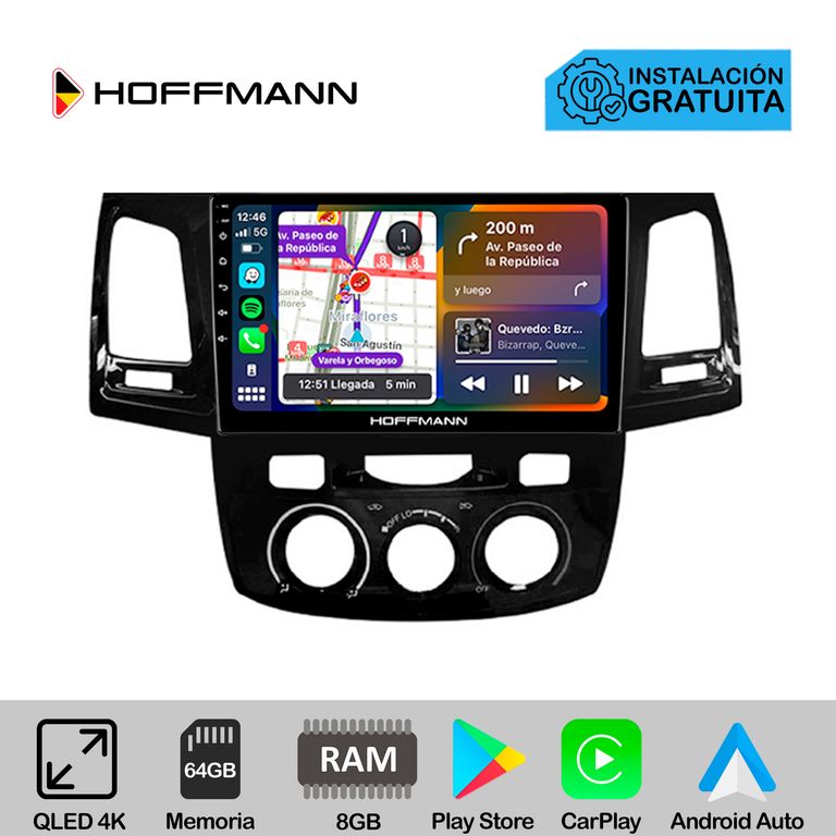 Autoradio Hoffmann CarPlay & Android Toyota Hilux 2006 - 2015