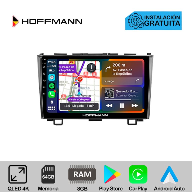 Autoradio Hoffmann CarPlay & Android Honda CRV 2006 - 2012