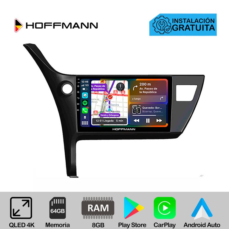 Autoradio Hoffmann CarPlay & Android Toyota Corolla 2017 - 2019