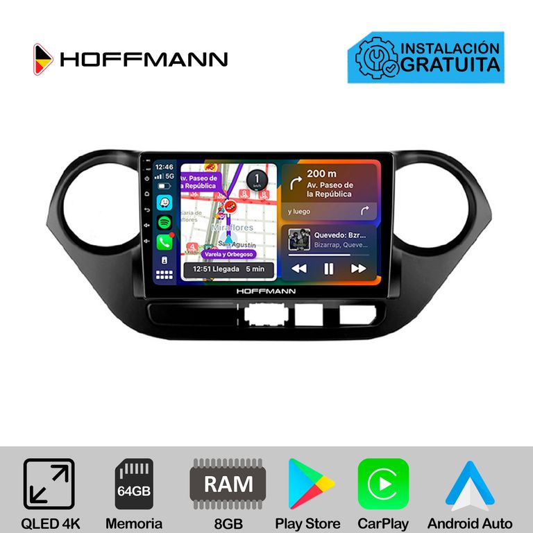 Autoradio Hoffmann CarPlay & Android Hyundai i10 2013 - 2019