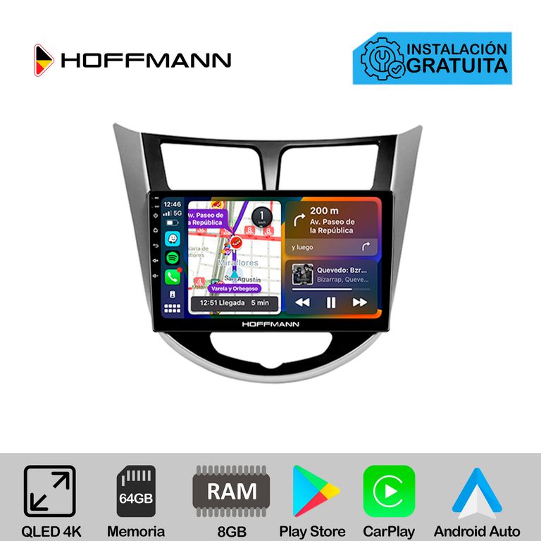 Autoradio Hoffmann CarPlay & Android Hyundai Accent 2011 - 2020