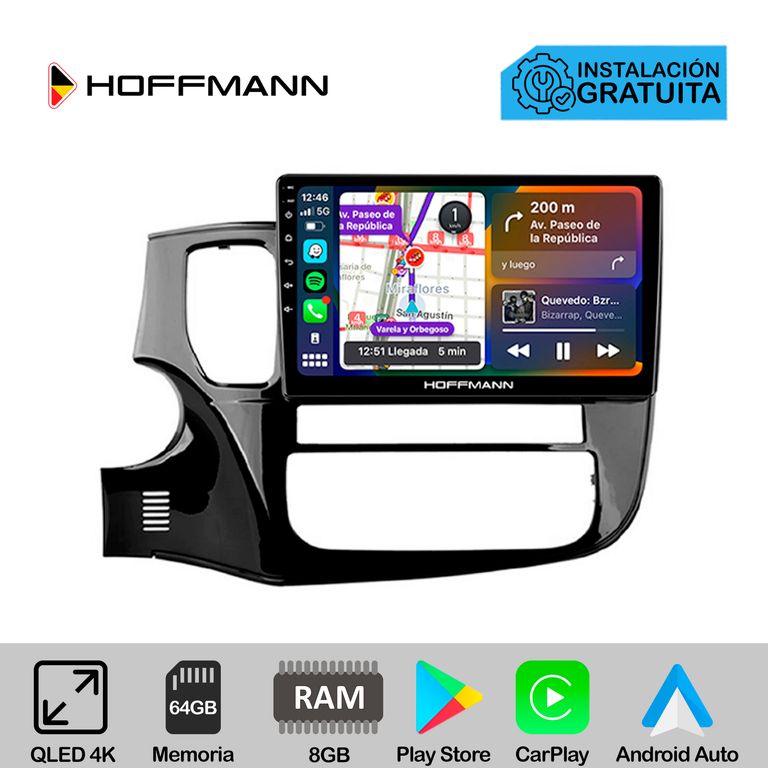 Autoradio Hoffmann CarPlay & Android Mitsubishi Outlander 2013 - 2017