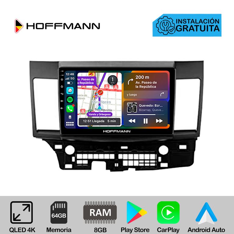 Autoradio CarPlay & Android Mitsubishi Lancer 2007 - 2018