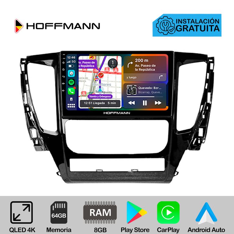 Autoradio Hoffmann CarPlay & Android Mitsubishi Montero Sport 2016 - 2019