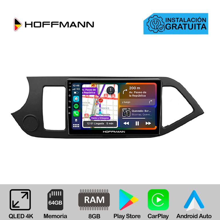 Autoradio Hoffmann CarPlay & Android Kia Picanto 2011 - 2016