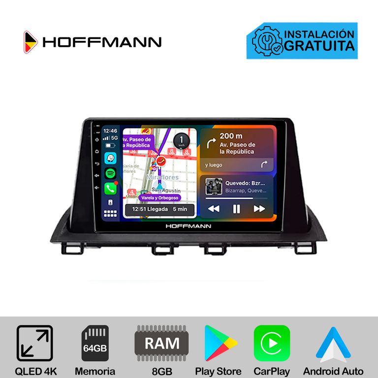 Autoradio CarPlay & Android Mazda 3 2014 - 2020
