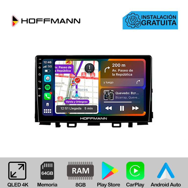 Autoradio Hoffmann CarPlay & Android Kia Rio 2018 - 2021