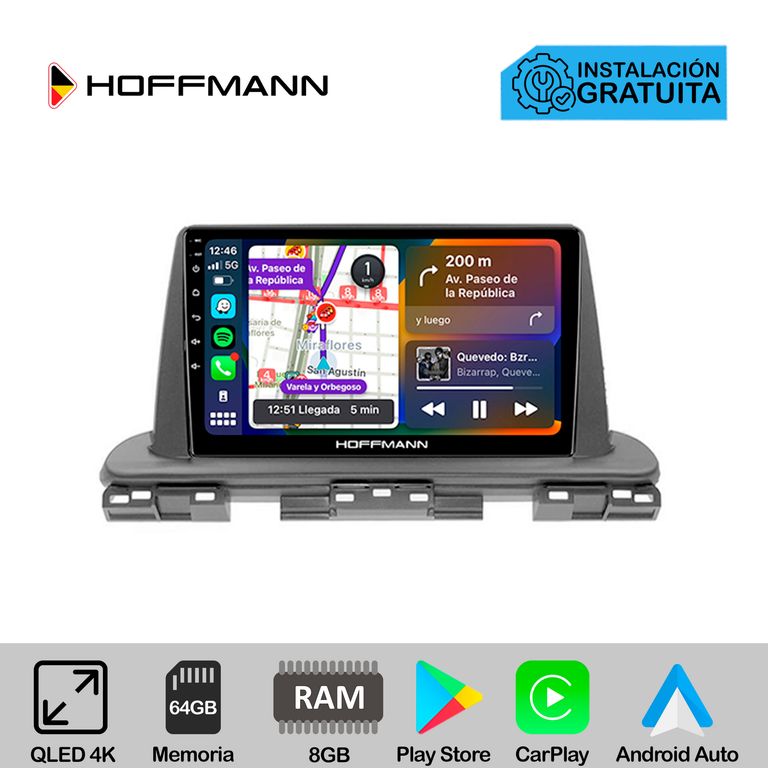 Autoradio Hoffmann CarPlay & Android Kia Cerato 2019 - 2022